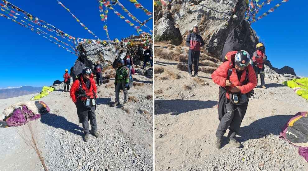 George Everest Paragliding Takeoff site