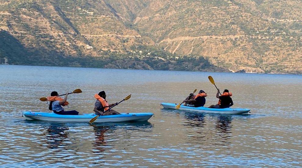 Kayaking in Tehri Lake
