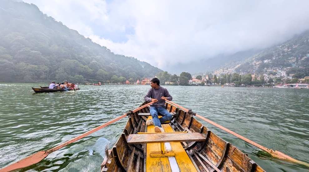 Boating at Nainital's Naini Lake