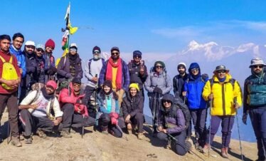 Our Brahmatal trekking Group photo